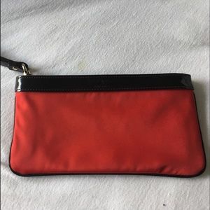 Kate Spade Zipper Chrissy Red Nylon Wristlet